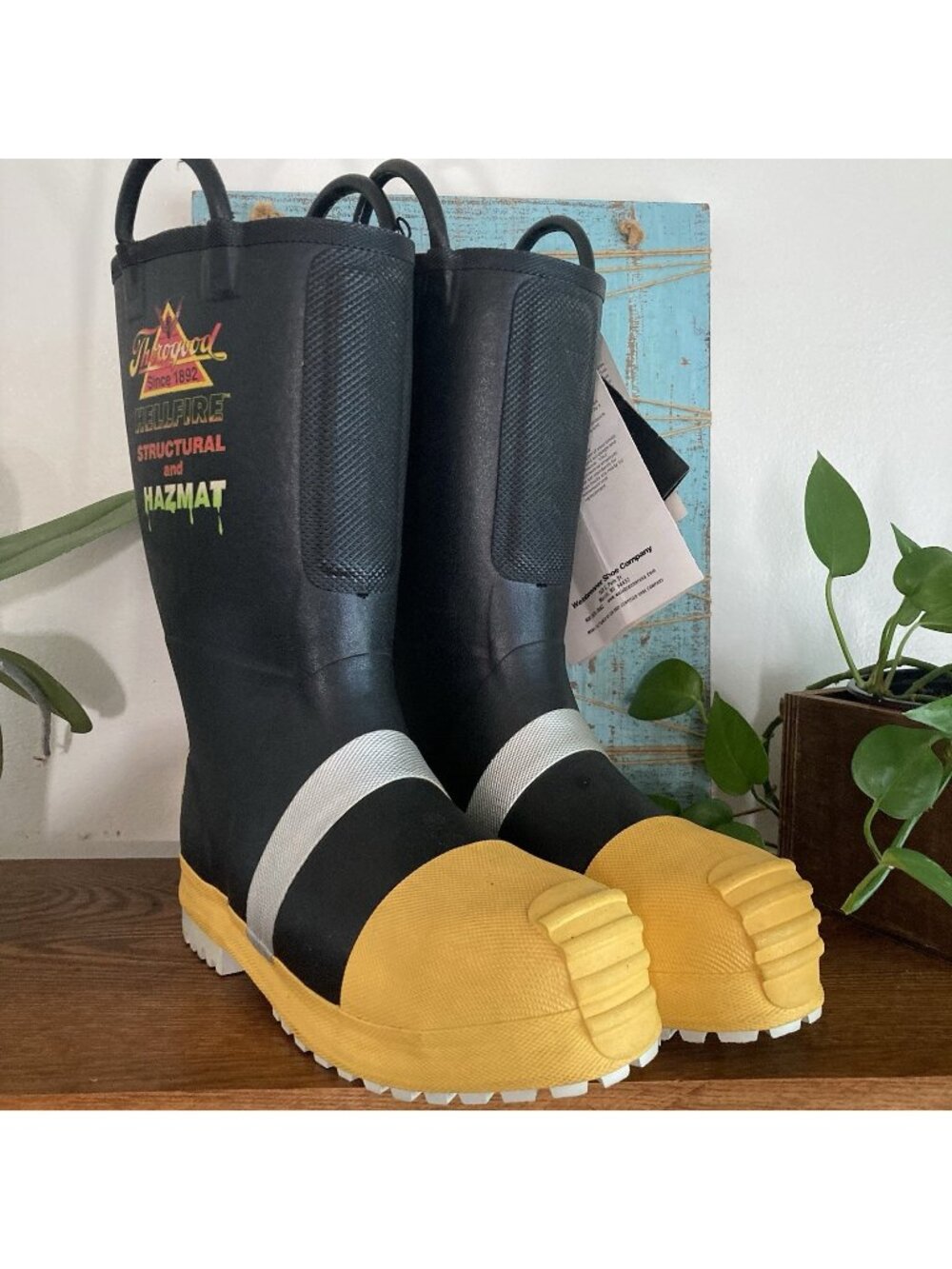 Thorogood Hellfire Size 11 Rubber Insulated Structural Bunker Boots Fireman